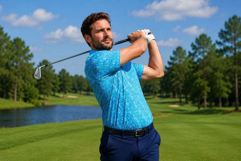 Original Penguin Martini Print Golf Polo Shirt Review